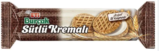 ETİ BURÇAK SÜTLÜ KREMALI YULAFLI BİSKÜVİ 100 GR 12 Lİ