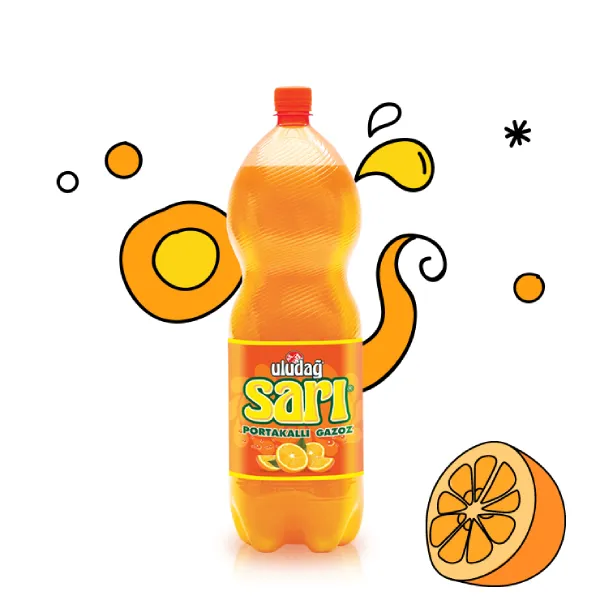 ULUDAĞ SARI PORTAKAL GAZOZ 2,5 LT*6