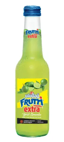 ULUDAĞ FRUTTİ EXTRA CAM YEŞİL LİMON 250 ML*24