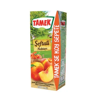 TAMEK MEYVE SUYU ŞEFTALİ 200 ML*27 toptan fiyat