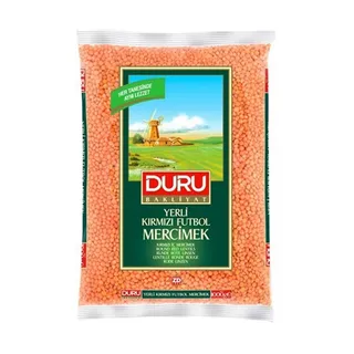 DURU B FUTBOL KIRMIZI MERCİMEK 1 KG*12 toptan fiyat