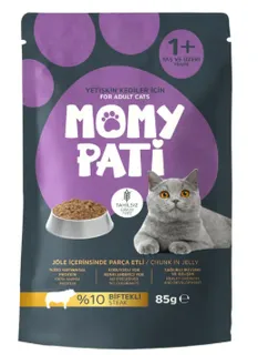 MOMYPATİ KEDİ MAMASI 85 GR*24 BİFTEKLİ toptan fiyat