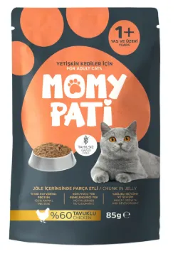 MOMYPATİ KEDİ MAMASI 85 GR*24 TAVUKLU
